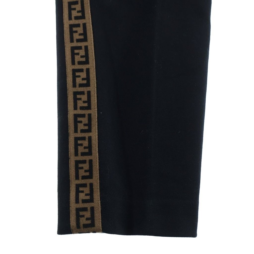 Fendi Side Line FF Zucca Pattern Sweatshirt Pants Black Brown — view 5
