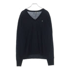 Dior Homme Era CD Logo Embroidery Neck Sweater Black Wool