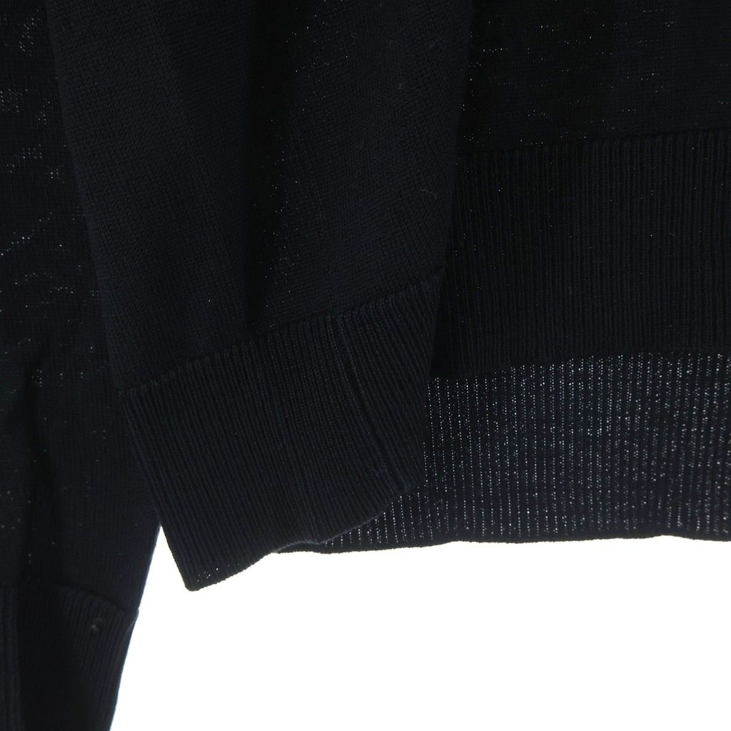 Dior Homme Era CD Logo Embroidery Neck Sweater Black Wool — view 6