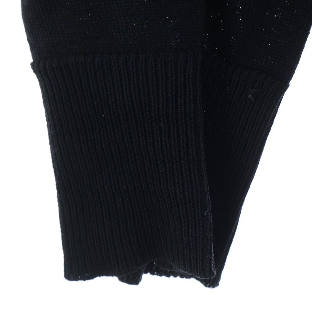 Dior Homme Era CD Logo Embroidery Neck Sweater Black Wool — view 5