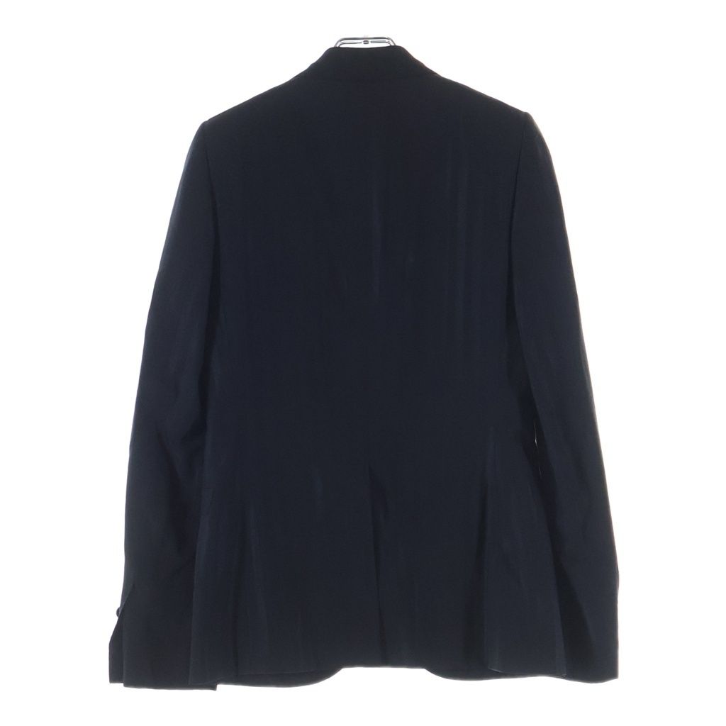 Dior Homme Stripe Double Wool Rayon Blend Tailored Jacket Black Blue — view 2