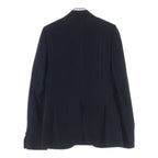 Dior Homme Stripe Double Wool Rayon Blend Tailored Jacket Black Blue — view 2