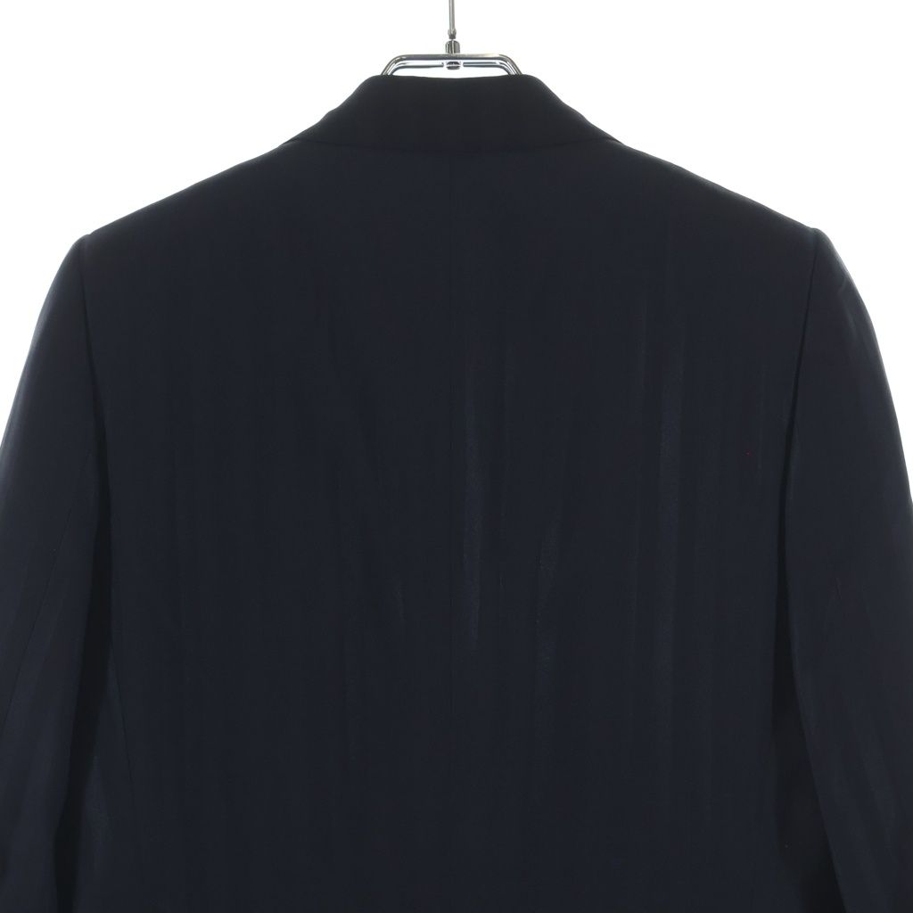 Dior Homme Stripe Double Wool Rayon Blend Tailored Jacket Black Blue — view 4