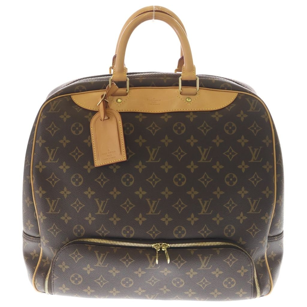 Louis Vuitton Monogram Evasion Boston Bag Leather Brown