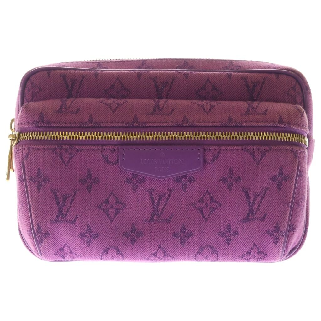 Louis Vuitton Monogram Denim Bum Bag Outdoor Violet Purple
