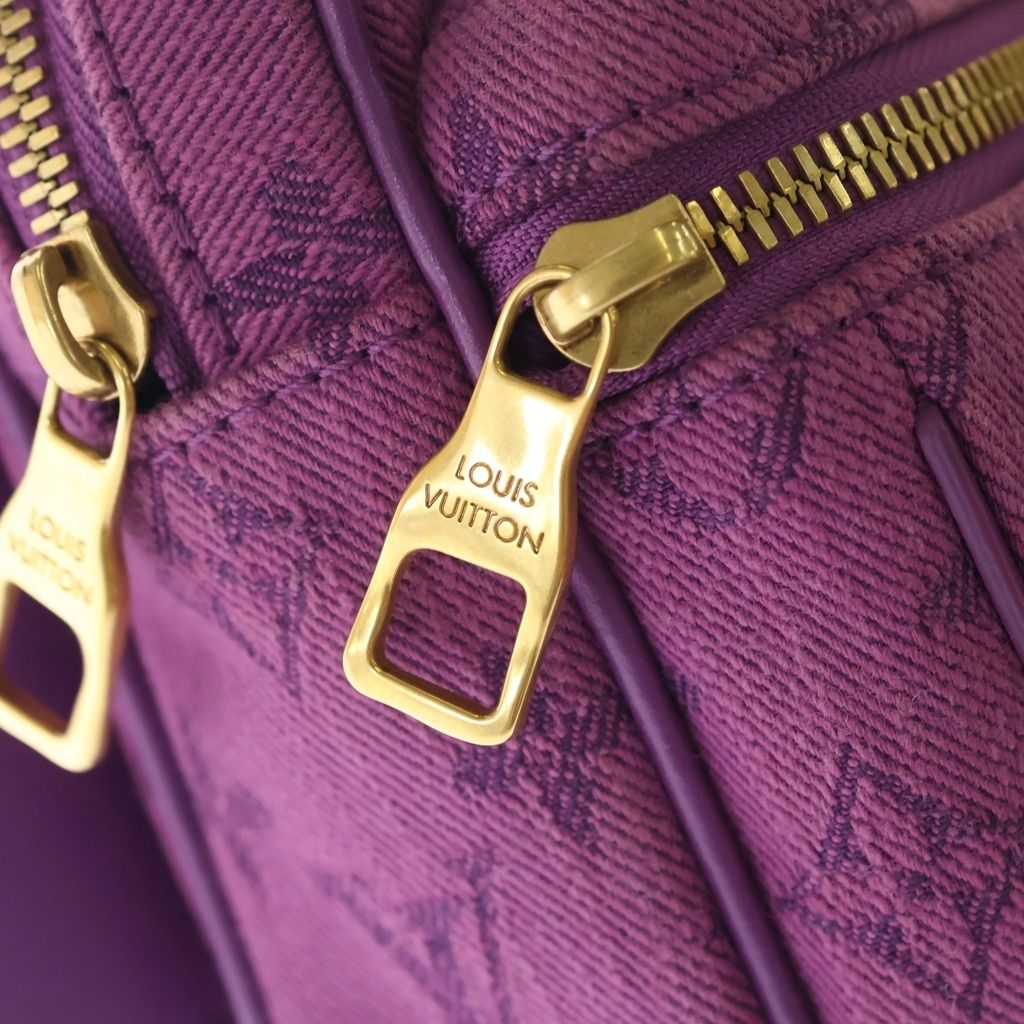 Louis Vuitton Monogram Denim Bum Bag Outdoor Violet Purple — view 6