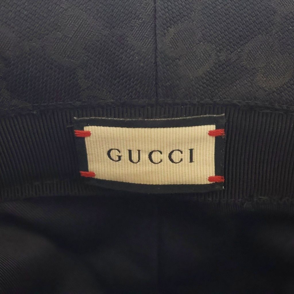 Gucci GG Canvas Bucket Hat Black — view 7