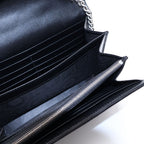 Gucci GG Marmont Chain Shoulder Bag 2-Way Clutch Black Leather Silver — view 7