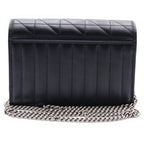Gucci GG Marmont Chain Shoulder Bag 2-Way Clutch Black Leather Silver — view 2