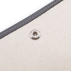 Goyard Plumet Canvas Leather Shoulder Bag Pouch Wallet Silver Gray — view 6