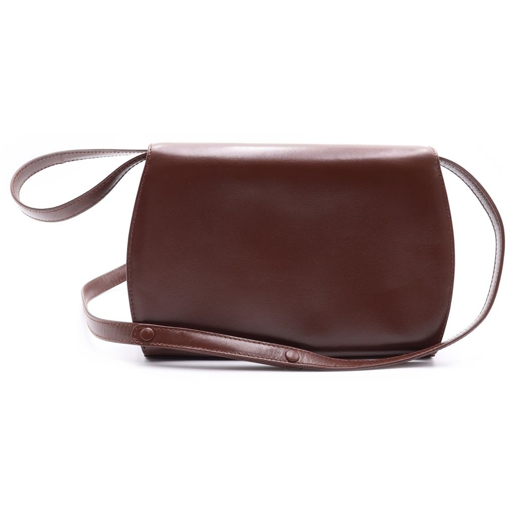 Gucci Bamboo Turnlock Shoulder Bag Back Brown Leather — view 2