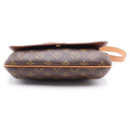 Louis Vuitton Monogram Musette Tango Shoulder Bag Brown Leather Gold — view 4