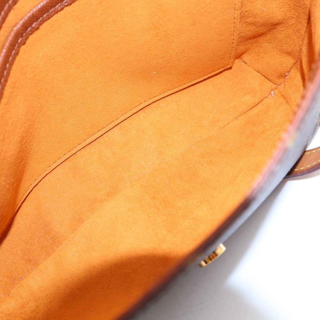 Louis Vuitton Monogram Musette Tango Shoulder Bag Brown Leather Gold — view 8