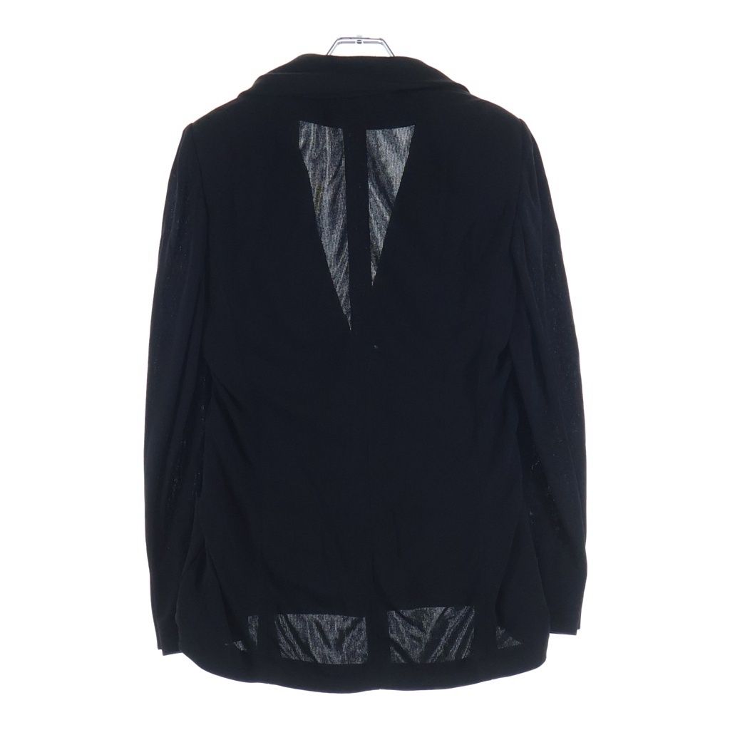 Chanel Boutique Vintage Jacket CC Logo Button Chain Black — view 2
