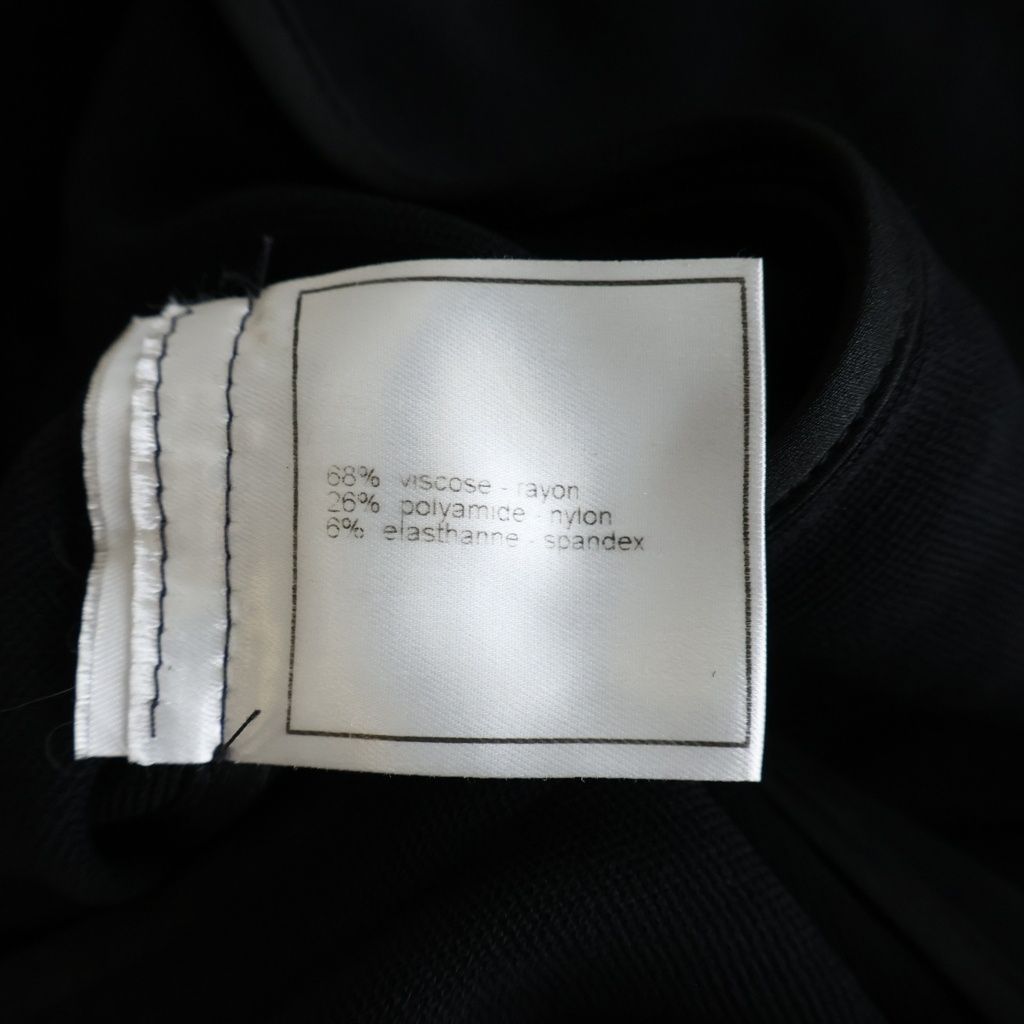 Chanel Boutique Vintage Jacket CC Logo Button Chain Black — view 8