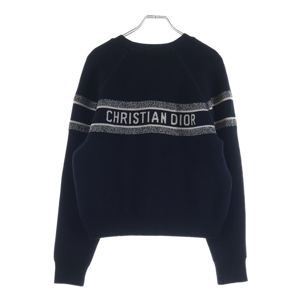 Dior Oblique Reversible Knit Sweater Navy