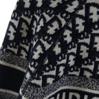 Dior Oblique Reversible Knit Sweater Navy — view 8