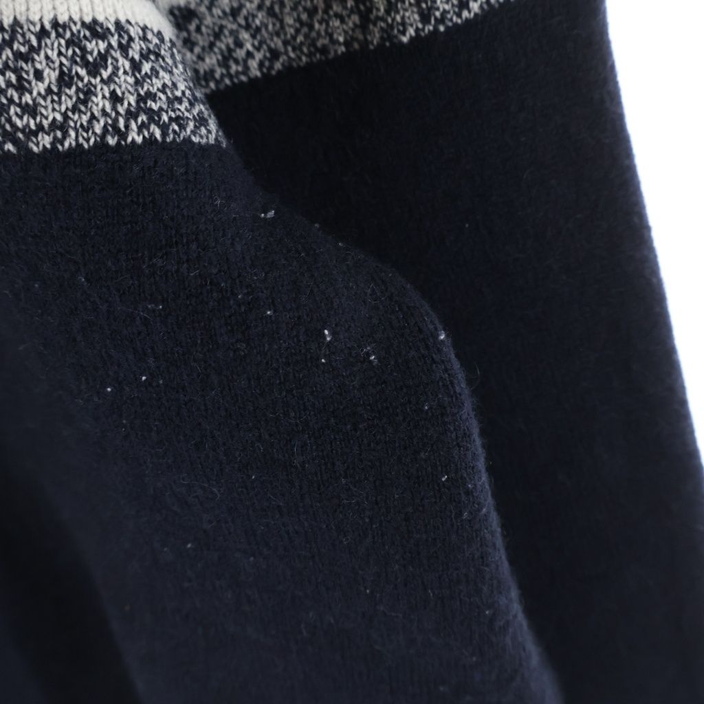 Dior Oblique Reversible Knit Sweater Navy — view 6