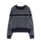 Dior Oblique Reversible Knit Sweater Navy — view 3