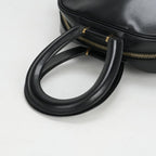 Hermes Tote Box Calf Noir Black Gold Handbag Vintage Antique Out of Print Rare — view 7