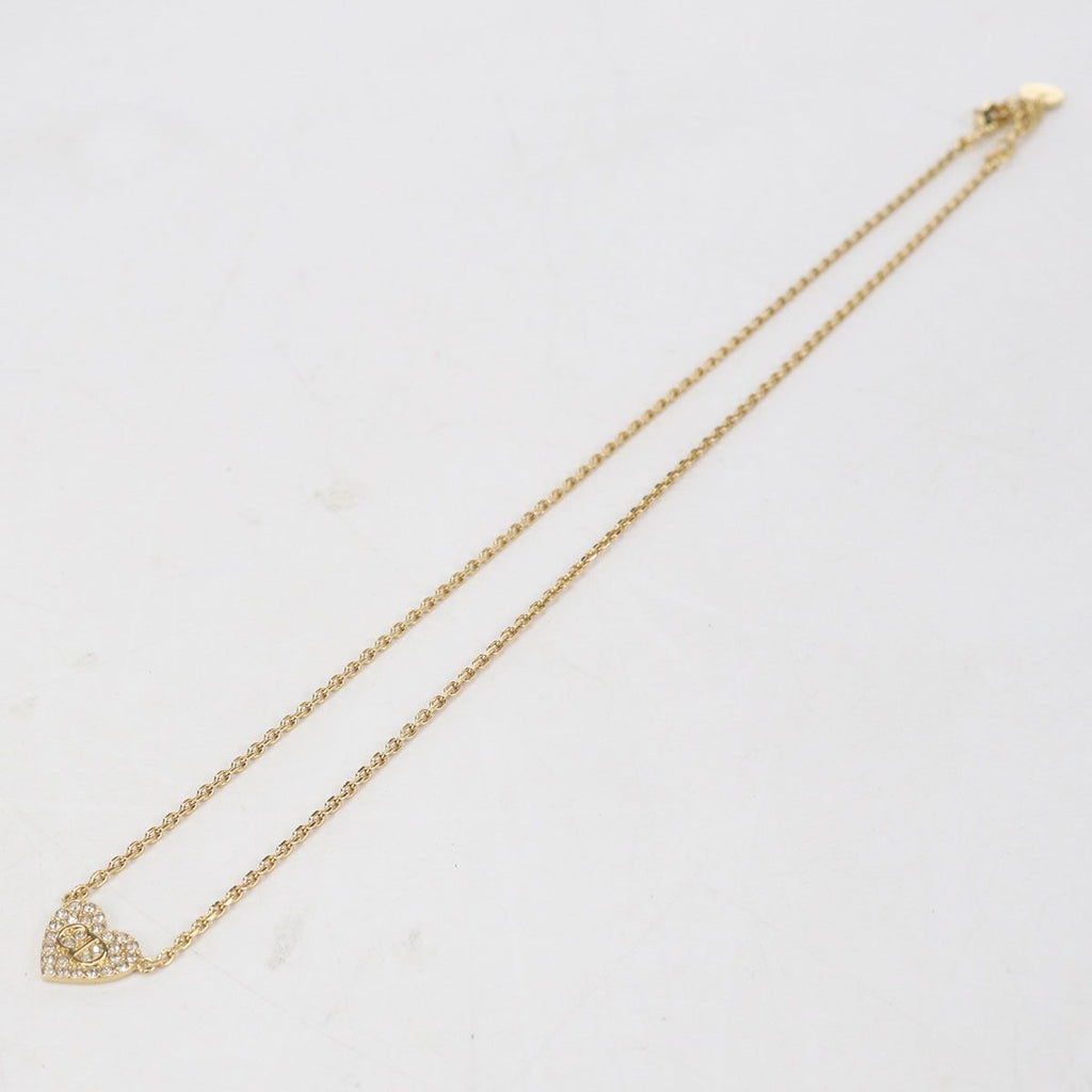 Dior Rhinestone Necklace Metal — view 3