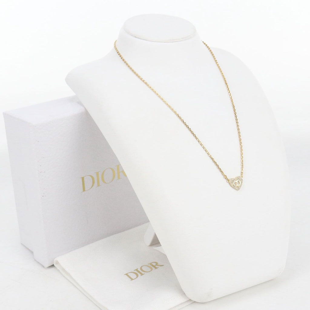 Dior Rhinestone Necklace Metal