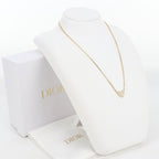 Dior Rhinestone Necklace Metal