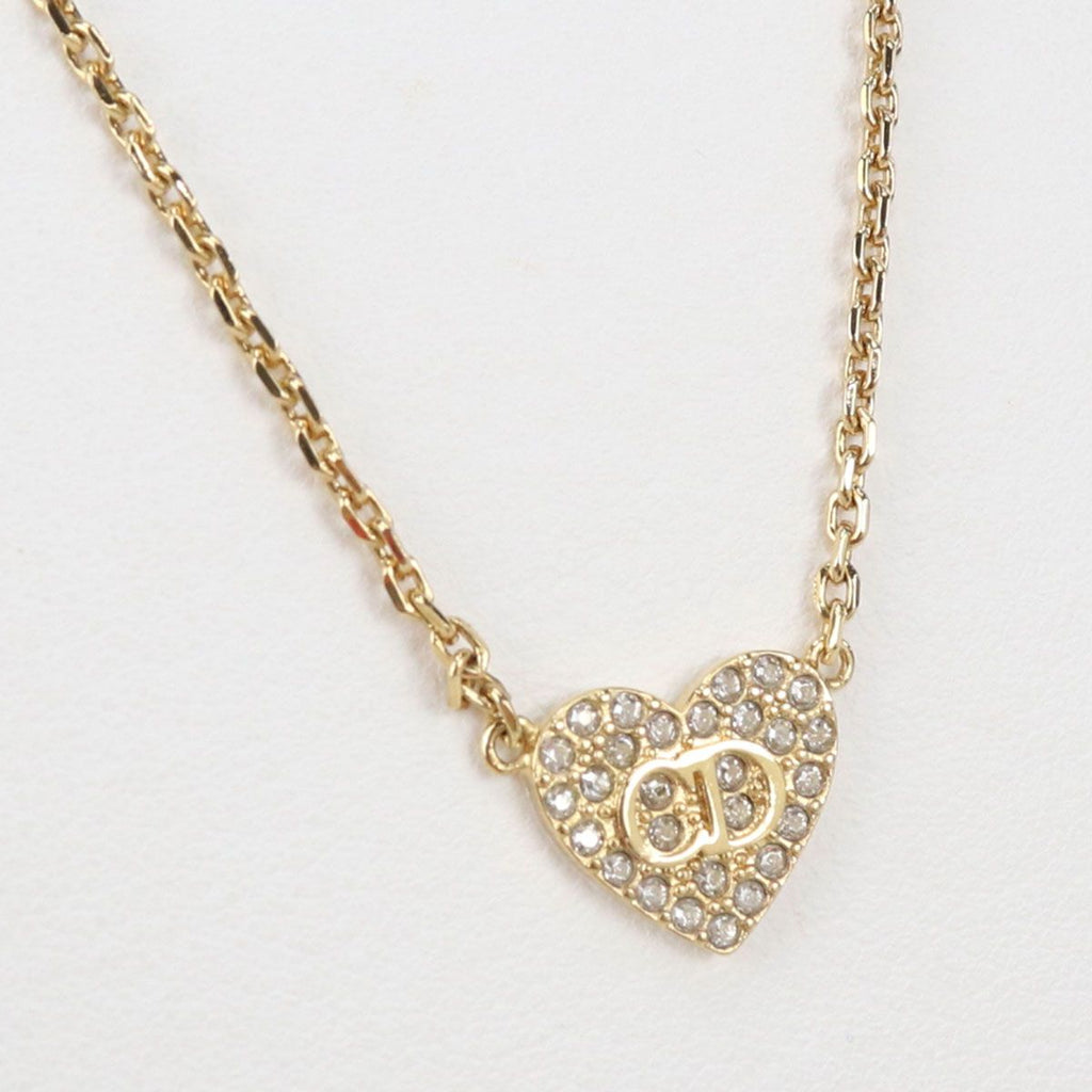 Dior Rhinestone Necklace Metal — view 2