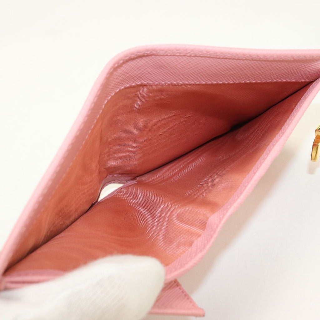 Prada Saffiano Leather Bifold Wallet Calfskin — view 4