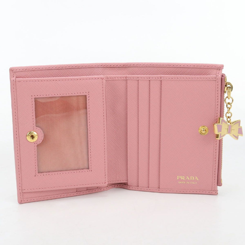 Prada Saffiano Leather Bifold Wallet Calfskin — view 3