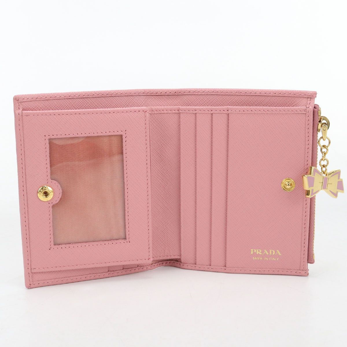 Prada Saffiano Leather Bifold Wallet Calfskin — view 3