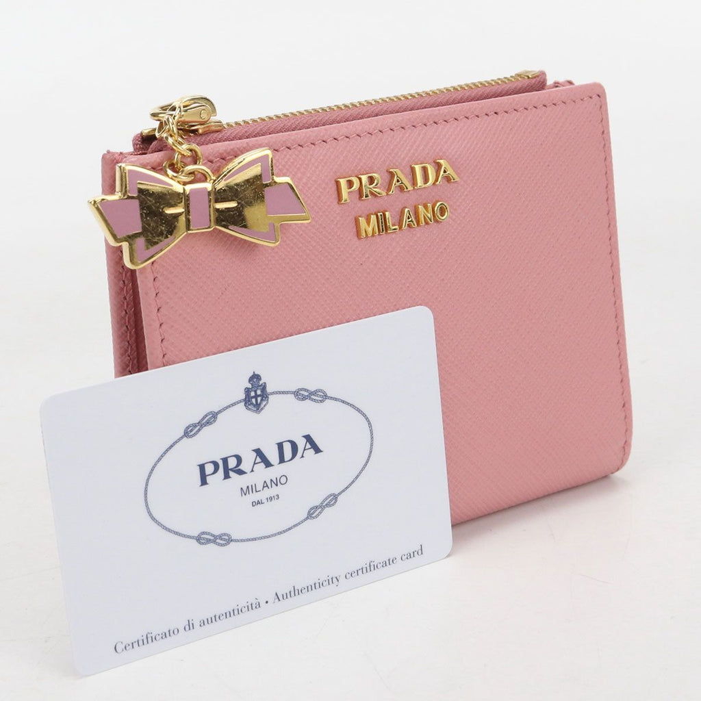Prada Saffiano Leather Bifold Wallet Calfskin