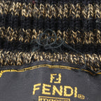 Fendi Zucca Turtleneck Wool Brown Sweater — view 7