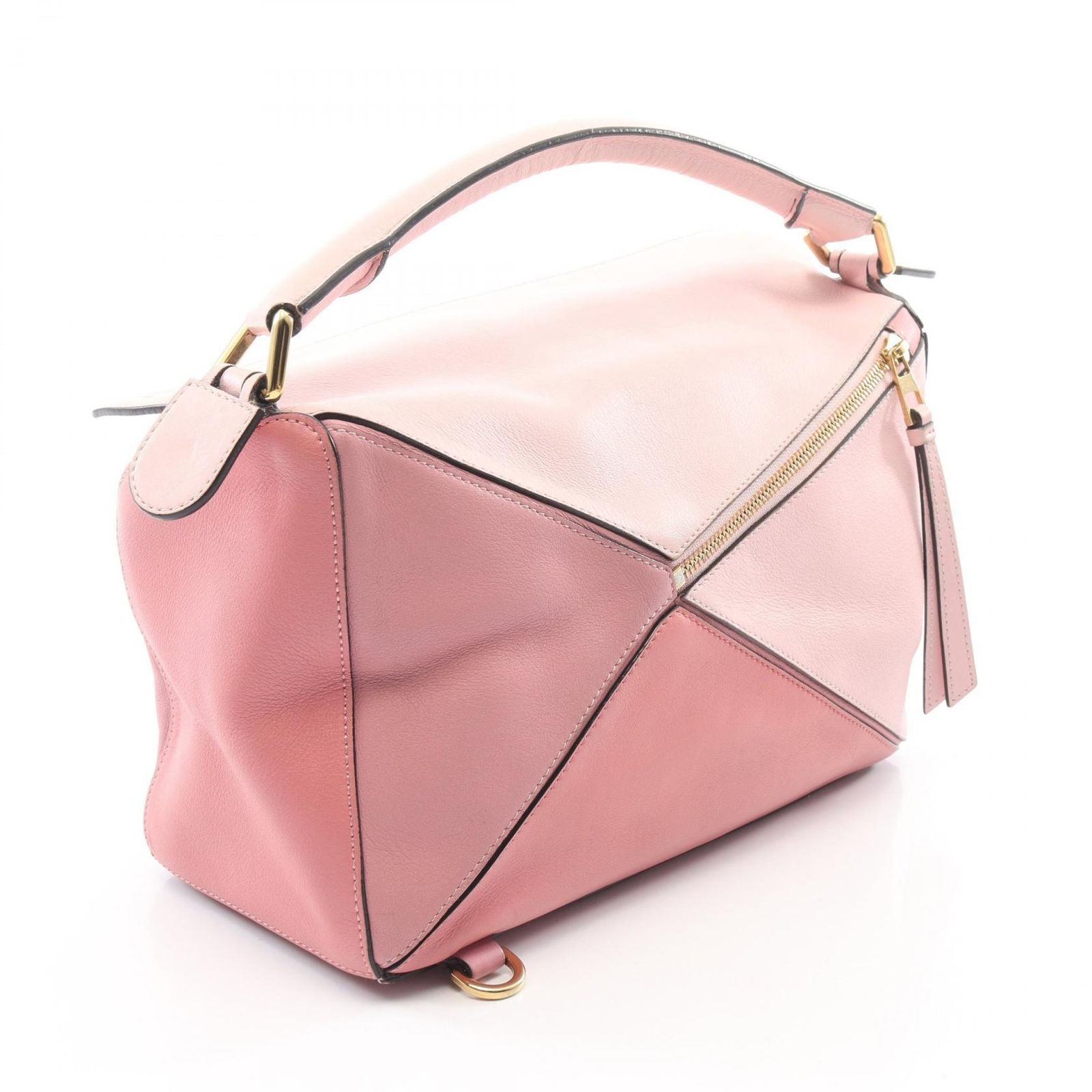 Loewe Handbag Puzzle Bag 2-Way Pink Leather — view 2