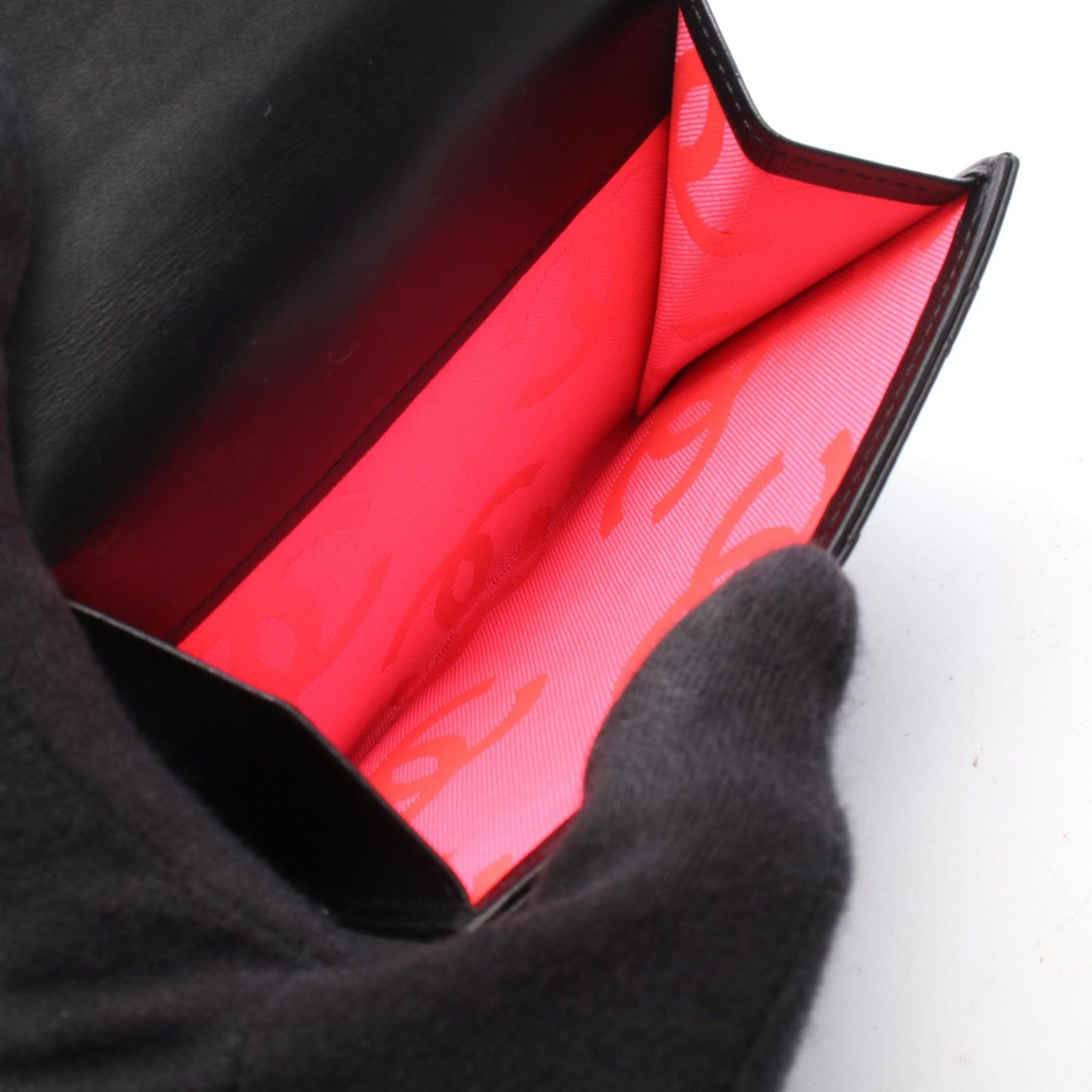 Chanel Hook Wallet Cambon Line Black Patent Leather Patent — view 4