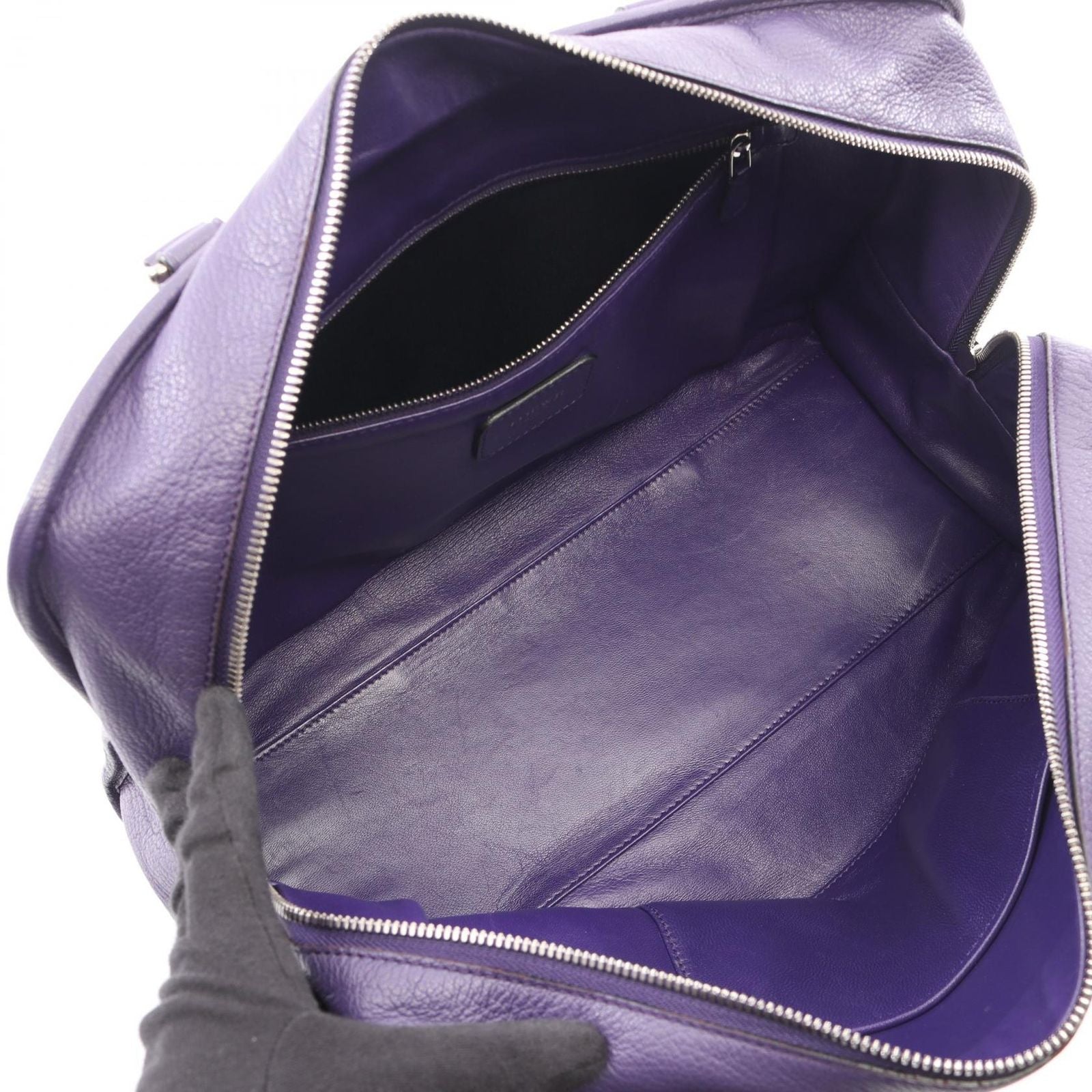 Loewe Handbag Amazona 36 Purple Leather — view 3