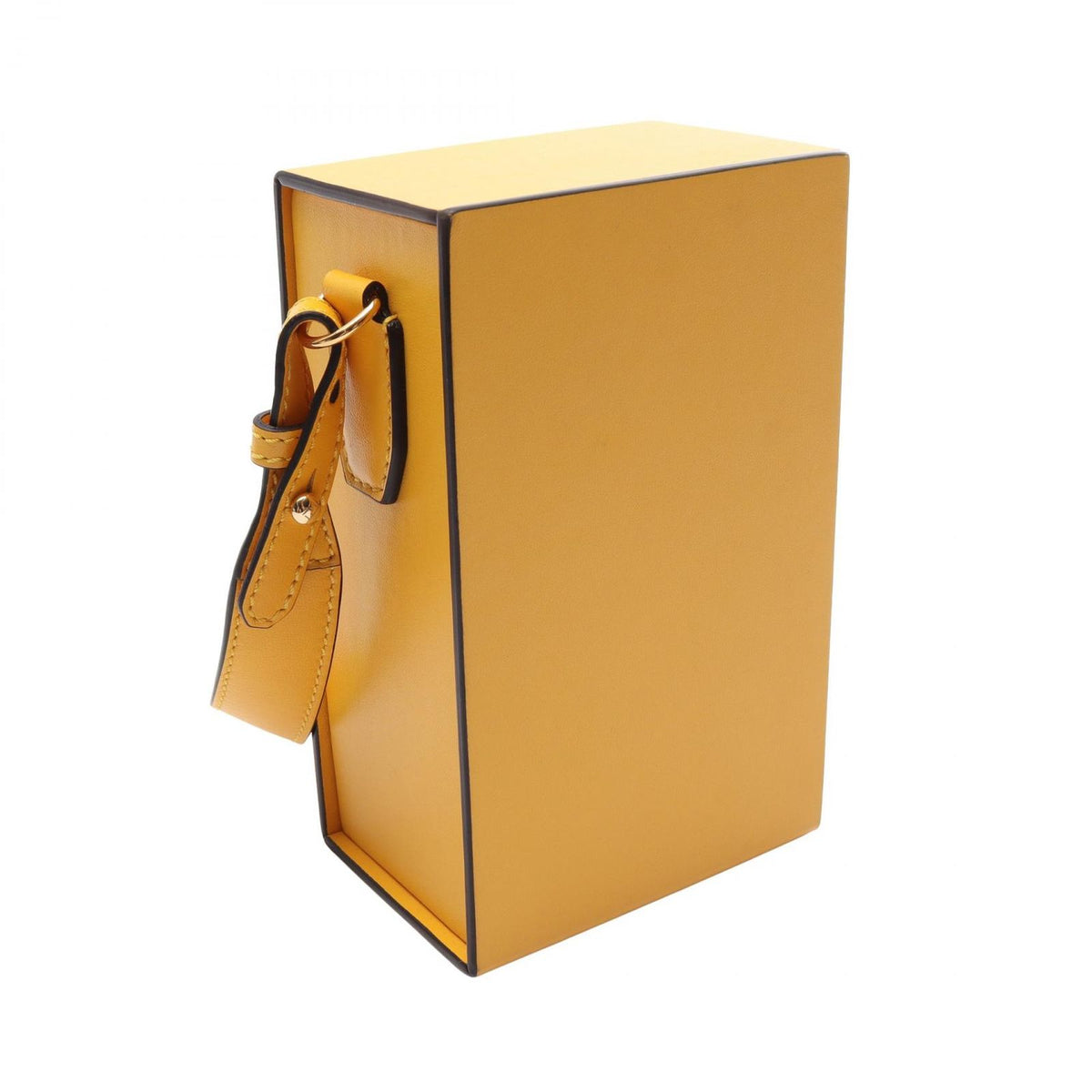 Fendi Shoulder Bag Box Yellow Leather — view 2
