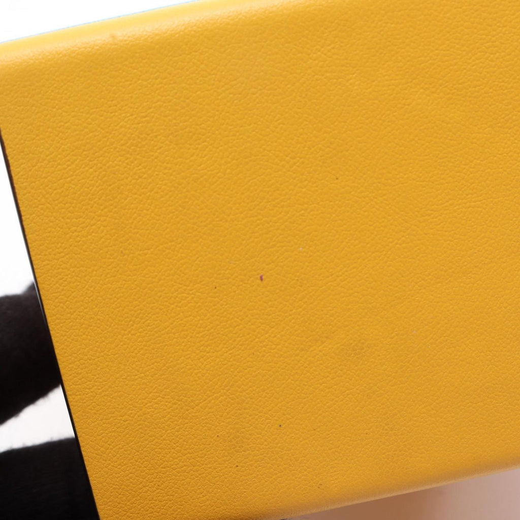 Fendi Shoulder Bag Box Yellow Leather — view 6