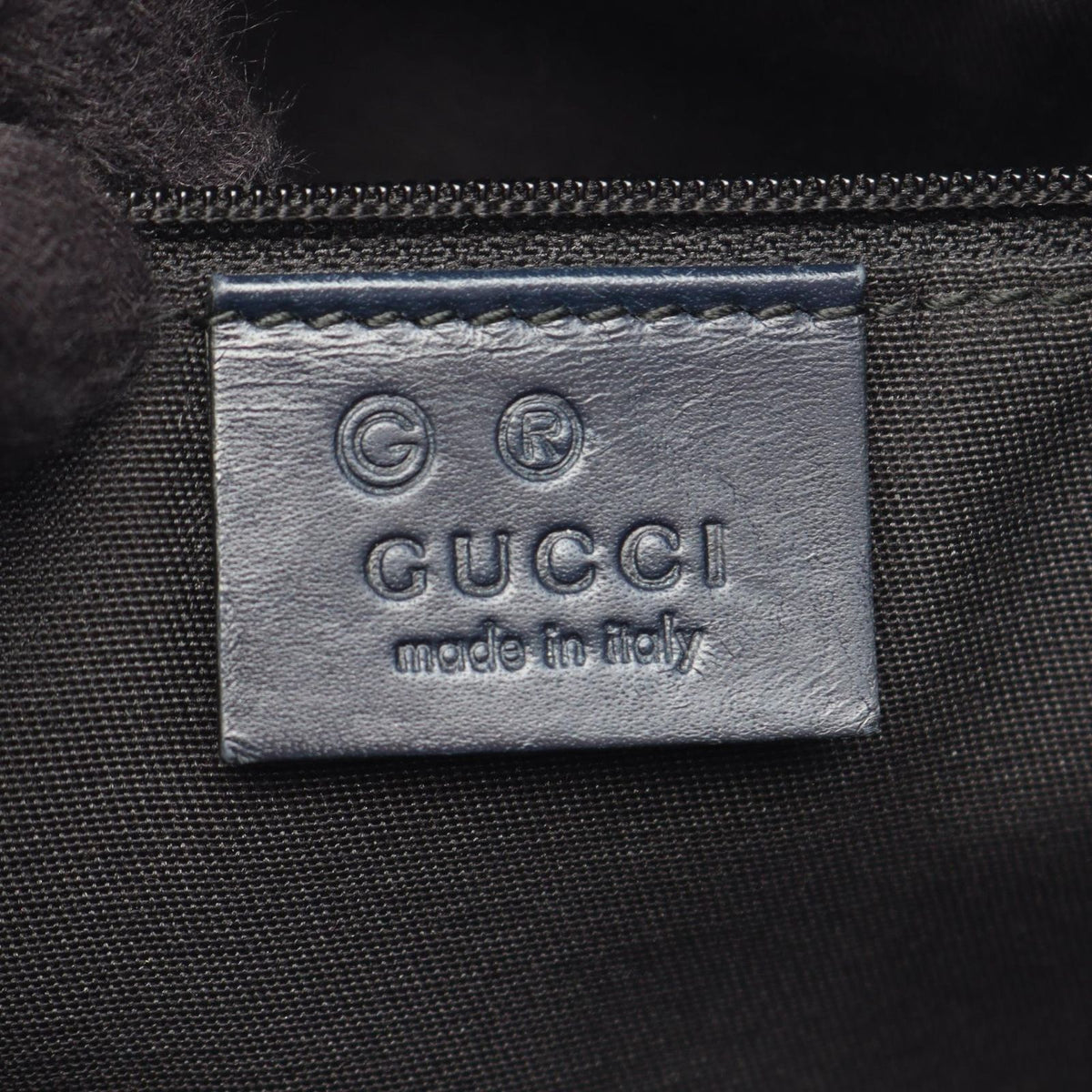 Gucci Shoulder Bag GG Supreme Beige Navy Canvas Leather — view 4