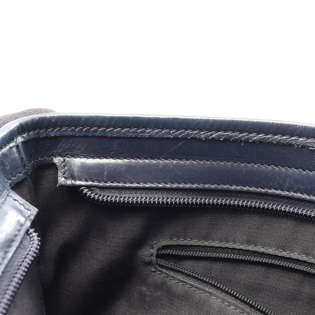 Gucci Shoulder Bag GG Supreme Beige Navy Canvas Leather — view 6