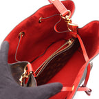 Louis Vuitton Shoulder Bag Neo Noe Coquelicot Canvas Leather — view 3