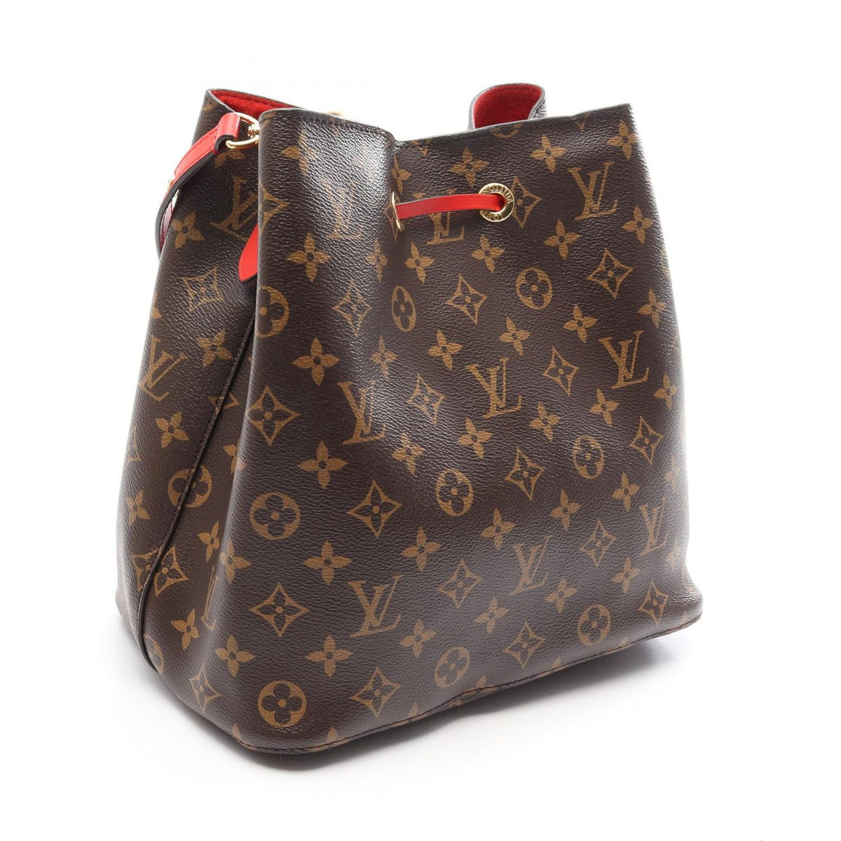 Louis Vuitton Shoulder Bag Neo Noe Coquelicot Canvas Leather — view 2