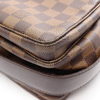 Louis Vuitton Shoulder Bag Naviglio Damier Ebene Canvas Leather — view 8