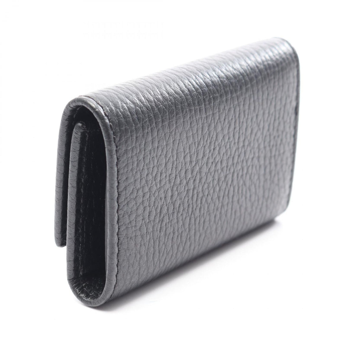 Gucci Key Case GG Marmont Petit 6 Rows Black Leather Mo Manto Key Holder — view 2