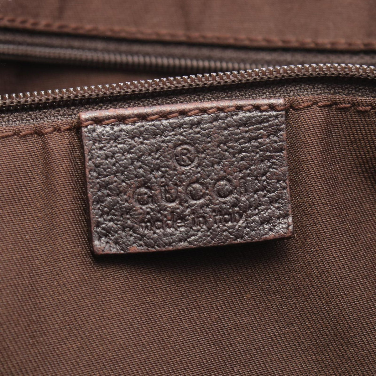 Gucci Tote Bag Prince Sherry Line Beige Dark Brown Canvas Leather Ribbon — view 4