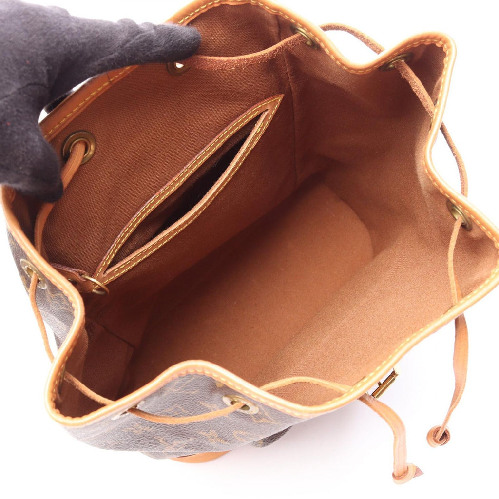 Louis Vuitton Backpack Montsouris MM Canvas Leather — view 3