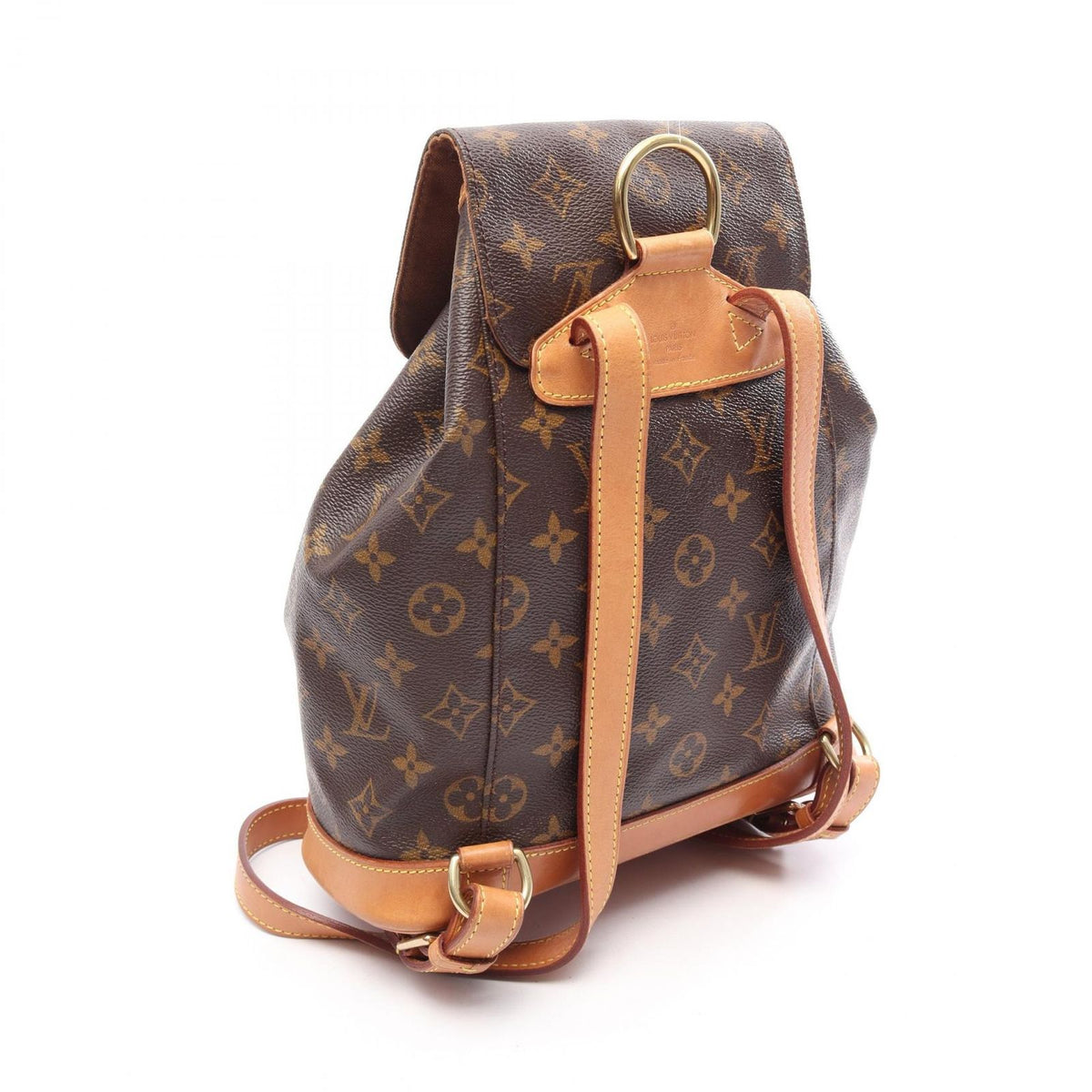 Louis Vuitton Backpack Montsouris MM Canvas Leather — view 2