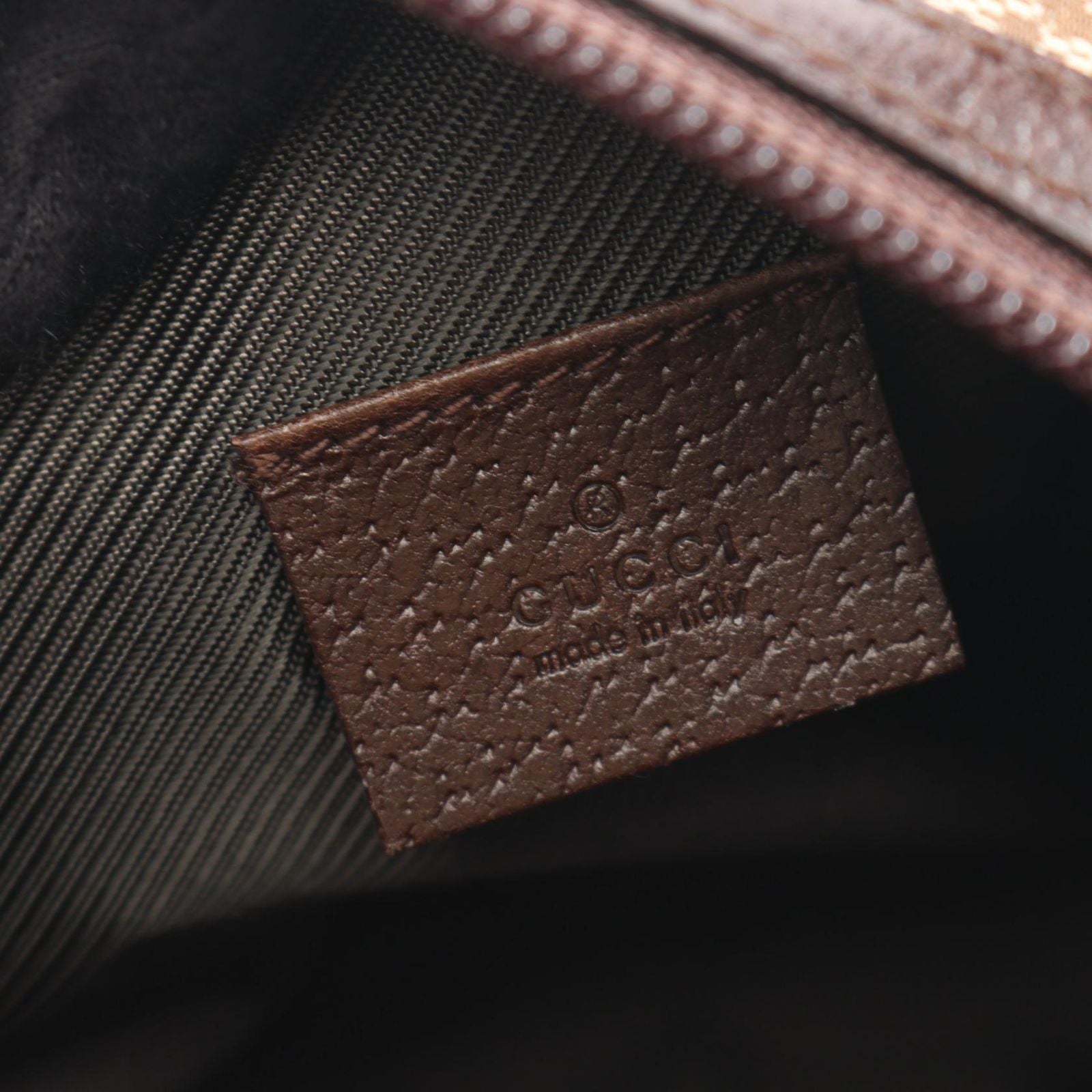 Gucci Handbag GG Canvas Beige Dark Brown Mini — view 4