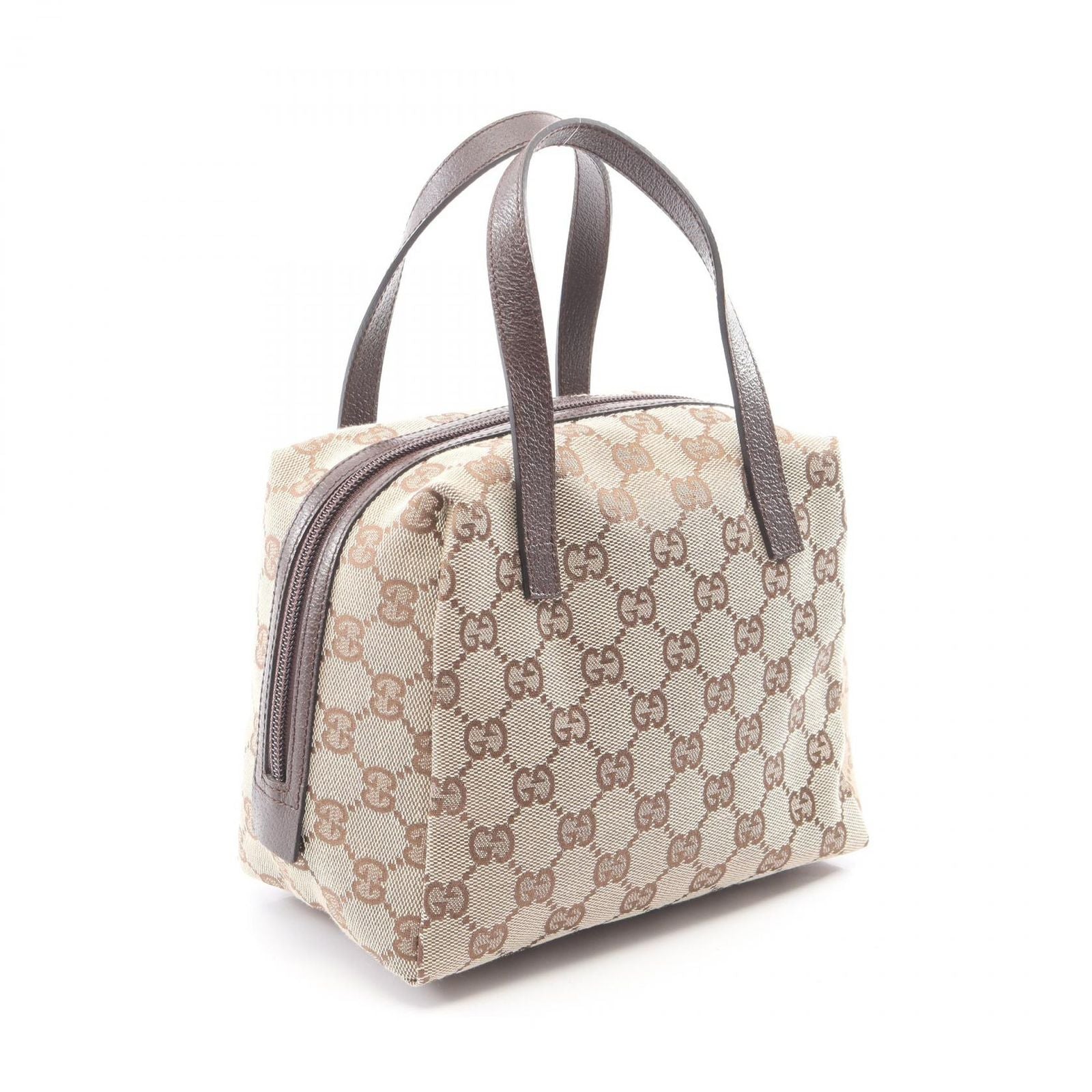 Gucci Handbag GG Canvas Beige Dark Brown Mini — view 2