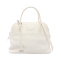 Hermes Handbag Bolide 31 2-Way White Leather
